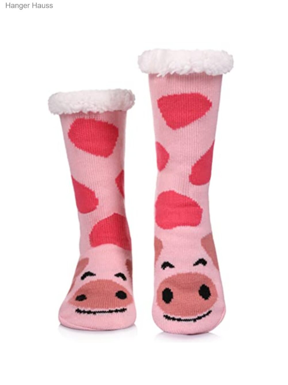 Women's Fuzzy Fleece Lined Slipper Socks Non-Skid Gripper Winter Warm Cozy